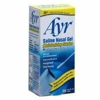 Ayr Saline Nasal Gel Moisturizing Swabs - 20 Swabs