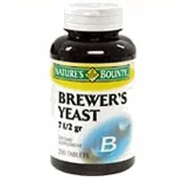 Brewers Yeast 7 1/2 gr Dietary Supplement Tablets, By Natures Bounty - 250 Tablets