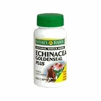 Echinacea with Golden Seal, Herbal Supplement, Capsules, by Natures Bounty - 100 Capsules 
