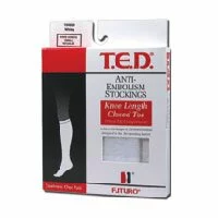 FUTURO Fitted, T.E.D. Anti-Embolism 18Mm Stockings, Medium Regular, Thigh Length White - 1 EA