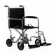 Transport Chair with Belt & Feet Rest, Silver, 19 Inches # EJ765-1, Home Health Care