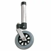 Graham Field 5 Inches Walker Swivel Wheels with Rear Glide Cap, # 603850A, 1 Pair 