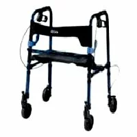 Drive Medical Clever-Lite Walker with Seat & Loop Locks with 5 Inches Casters - 1 ea