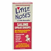 Little Noses Saline Spray/Drops, Non-Medicated Relief for Dry or staffy Noses - 1 Oz