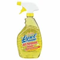 Lysol All Purpose Cleaner, Trigger Spray, Lemon Flavor - 32 Oz / Bottle, 12 ea