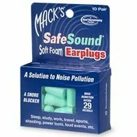 Macks Safe Sound Soft Foam Earplugs -10 Pair