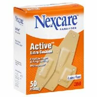 3M Nexcare Active Brights Strips Bandages, Flexible Foam, Assorted Sizes - 50 ea