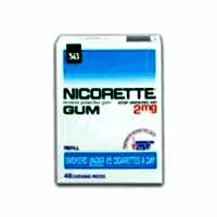 Nicorette Chewing Gum Stop Smoking Aid, 2 Mg Refill Original - 48 ea