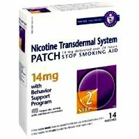 Novartis Nicotine Transdermal System Stop Smoking Aid Patch, Step 2, 14 mg - 14 Ea