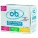 o.b. Non-Applicator Tampons, Multi-Pack 40 each