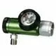 Drive Medical 0-15 LPM Oxygen Regulator with CGA 540 Handtight Inlet and DISS Outlet Green -1 Ea