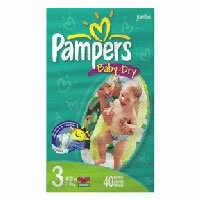 Pampers Baby Dry Diapers Sesame Street, Size 3 - 16 To 28 lbs(7-13 kg), Jumbo Pack - 40 diapers / pack, 4 packs