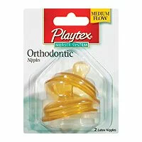 Playtex Orthodontic Nipples with Sealing Discs - 2 ea