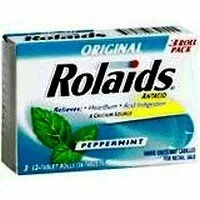 Rolaids Chewable Tablets Antacid Peppermnt 3X12 Pack -- 6 NOs