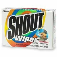 Shout Wipes, Portable Stain Treater Towelettes