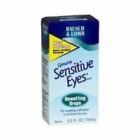 Sensitive Eyes Drops for Rewetting Soft Lenses to Minimize Dryness 0.5 fl oz (15 ml) 
