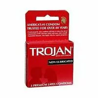 Trojans Non-Lubricated Condoms - 3 Ea/Pack, 6 Pack 