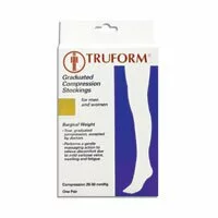 Truform Stockings Below-Knee 20-30 mm/Hg Compression mm/Hg Compression Closed Toe Bandage Large