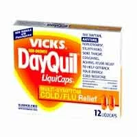 Vicks Dayquil Non-Drowsy Multi-Symptom Cold/Flu Relief Liquicaps (New Form) - 12S