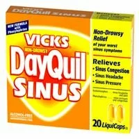 Vicks DayQuil Non-Drowsy Sinus Relief LiquiCaps, OTC Medicines