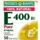 Vitamin E 400 IU Pure D-Alpha Softgels, By Natures Bounty - 50 Softgels