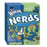 Wonka Nerds Wild Cherry Watermelon & Punch Tiny Tangy Crunchy Candy - 1.65 Oz, 36 ea