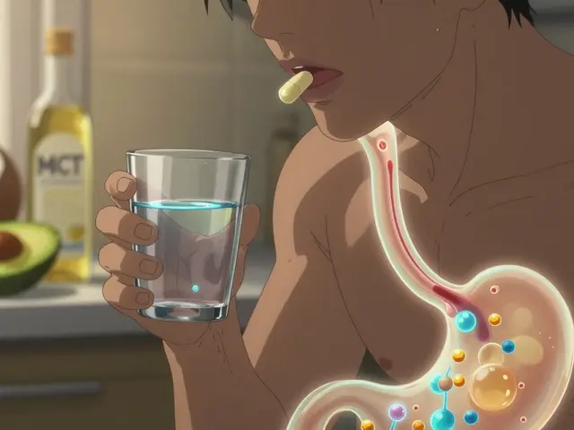 How Fatty Foods Boost Absorption of Lipid-Based Medications