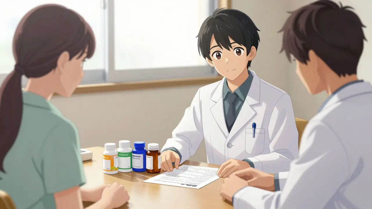Patient sharing supplement list openly with doctor