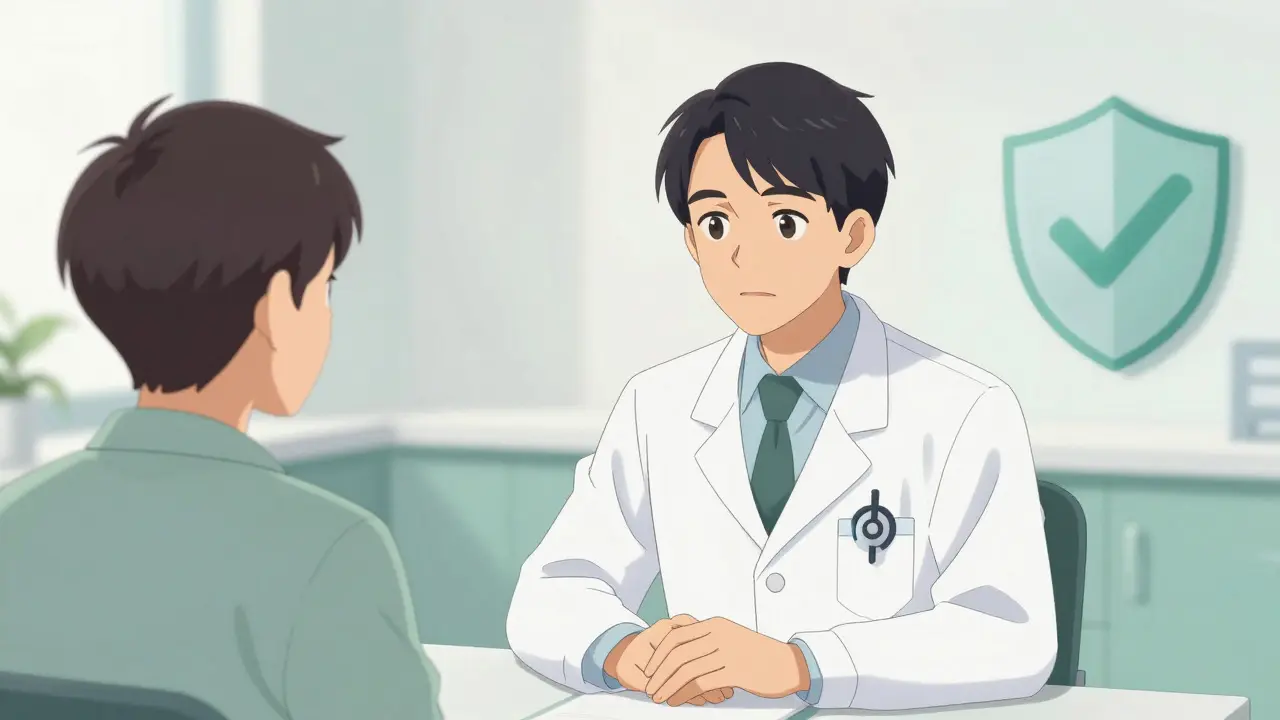 Anime style doctor and patient video consultation